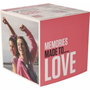 Canon PP-201 Creative Pack avec Cube de Souvenirs, Cadre Magnétique et 40 Feuilles de Papier Photo Rose et Blanc