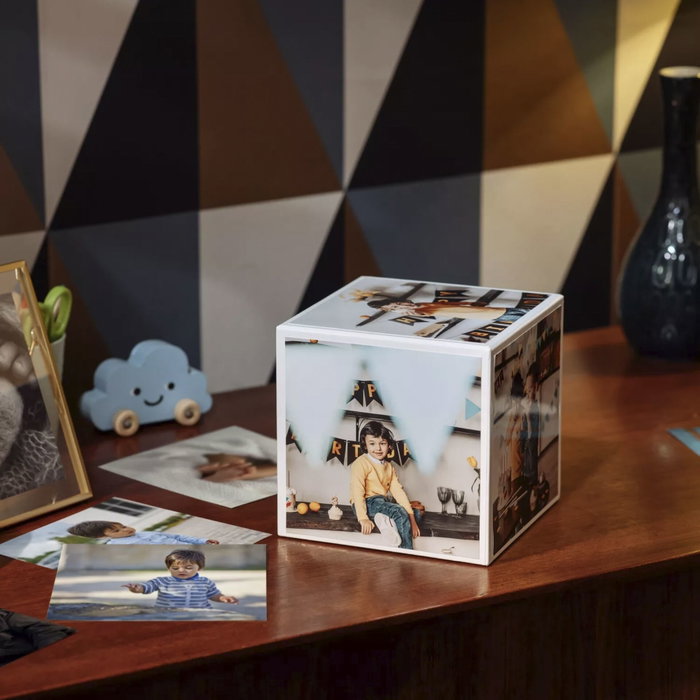 Canon PP-201 Creative Pack avec Cube de Souvenirs, Cadre Magnétique et 40 Feuilles de Papier Photo Rose et Blanc