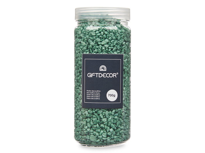 GIFTDECOR Bote Piedra 2-5 mm Métallisée 700g Menthe GIFTDECOR Bote Piedra 2-5 mm Métallisée 700g Menthe