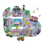 Reig Puzzle avec sons ville occupée - Jeu éducatif et musical pour enfant à partir de 2 ans (7 pièces, fonctionne avec piles)