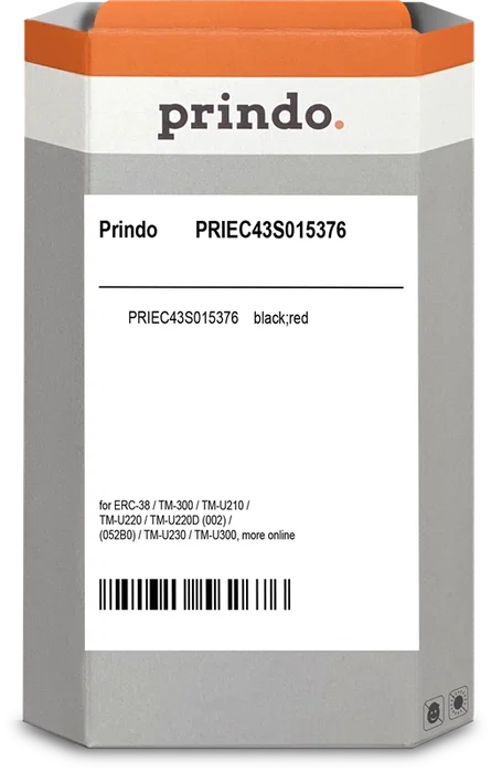 Prindo PRIEC43S015376 Ruban en nylon noir / rouge Prindo PRIEC43S015376 Ruban en nylon noir / rouge