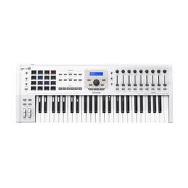 Arturia Keylab 49 Mkii White – Contrôleur MIDI 49 touches, 16 pads RGB, 9 faders, USB/MIDI, blanc