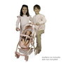 Decuevas Coche Tulipe 3-en-1 Pliable pour Poupée avec Sac - Dimensions 41x62x70 cm - Pour poupées jusqu'à 48 cm