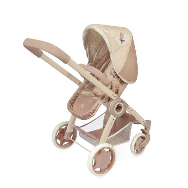 Decuevas Coche Tulipe 3-en-1 Pliable pour Poupée avec Sac - Dimensions 41x62x70 cm - Pour poupées jusqu'à 48 cm