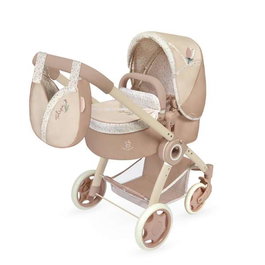 Decuevas Coche Tulipe 3-en-1 Pliable pour Poupée avec Sac - Dimensions 41x62x70 cm - Pour poupées jusqu'à 48 cm