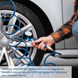 Scheppach Compresseur d'air horizontal HC26 24L 1500W 8 bar avec huile