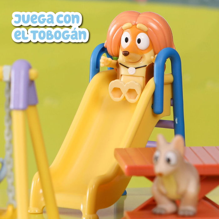 Moose Playset Bluey avec 5 Figurines et Accessoires de Parc