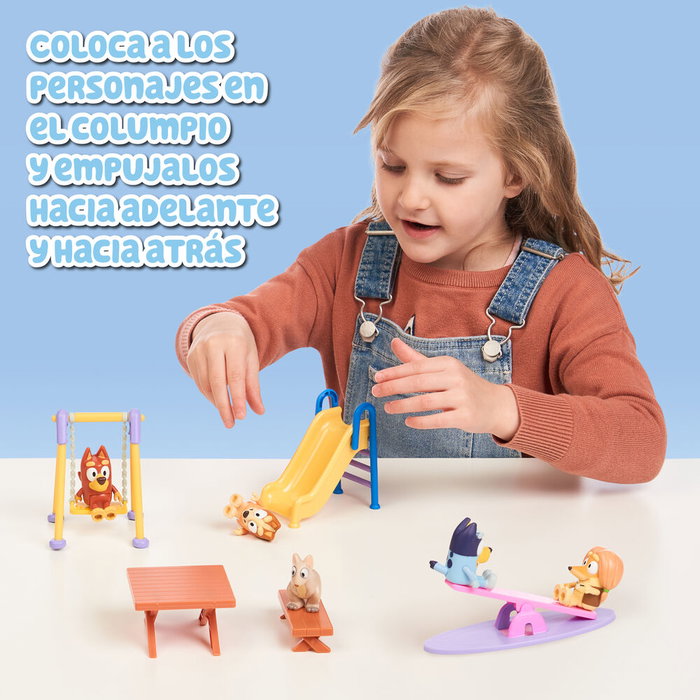Moose Playset Bluey avec 5 Figurines et Accessoires de Parc