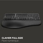 Mobility Lab ERGO K30W Clavier Ergonomique AZERTY Noir