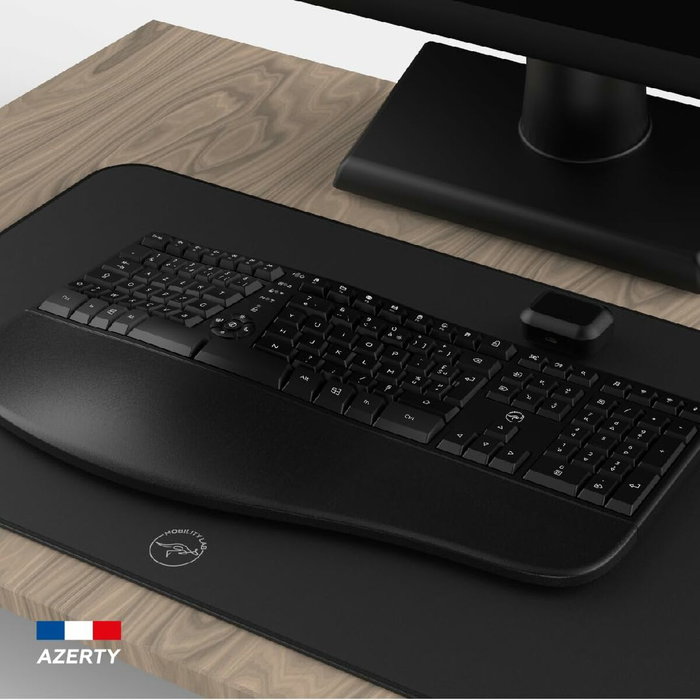 Mobility Lab ERGO K30W Clavier Ergonomique AZERTY Noir