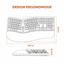 Mobility Lab ERGO K30W Clavier Ergonomique AZERTY Noir