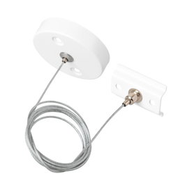 Suspension pour Rail Monophasé Blanc 1 Mètre