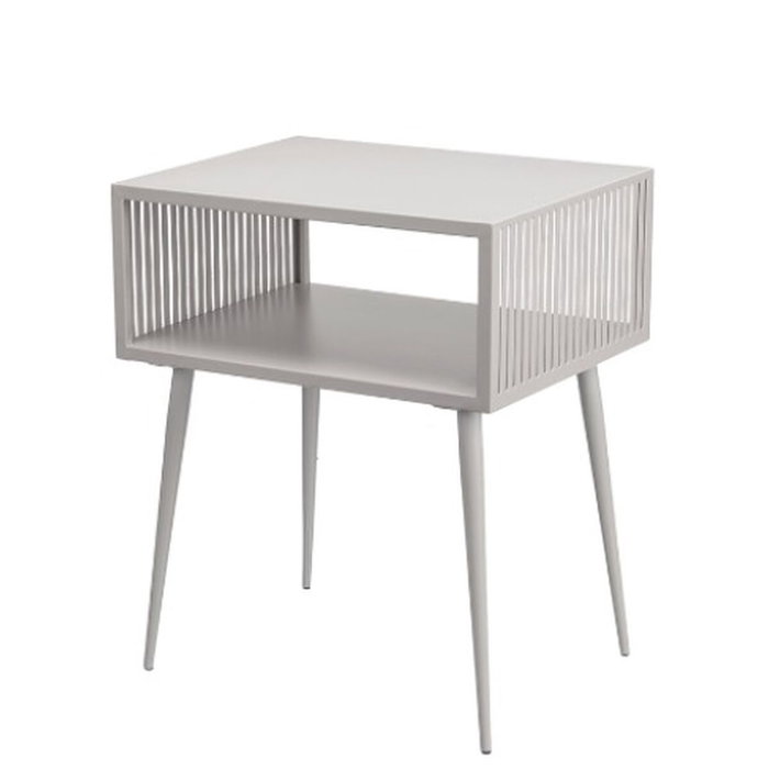 Gift Decor Table d'appoint Gris 46,5 x 36,2 x 55,5 cm Gift Decor Table d'appoint Gris 46,5 x 36,2 x 55,5 cm
