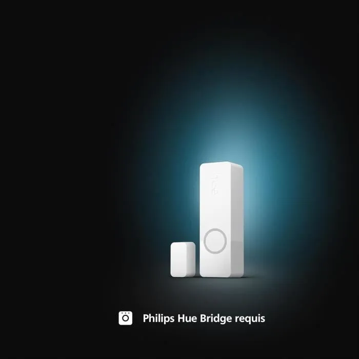 Philips Hue Capteur de Contact Secure - Détecteur pour Porte et Fenêtre, Installation Facile, Alertes via Application Hue, Blanc Philips Hue Capteur de Contact Secure - Détecteur pour Porte et Fenêtre, Installation Facile, Alertes via Application Hue, Blanc