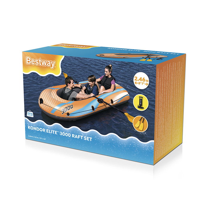 Bestway Bateau Set Kondor Elite 3000 246x122x45 cm Loisirs 61145 Bestway Bateau Set Kondor Elite 3000 246x122x45 cm Loisirs 61145
