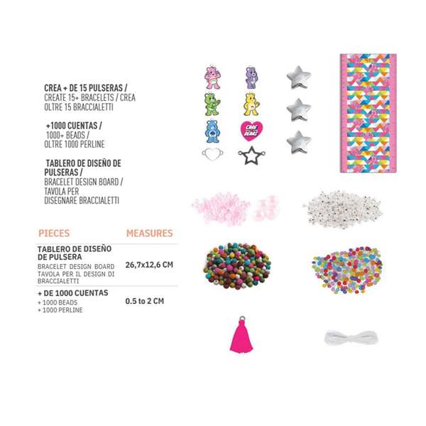 Cerdá - Set de beauté DIY bracelet Care Bears, pour enfant à partir de 3 ans, multicolore