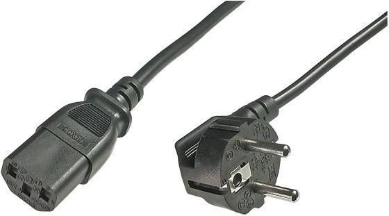LOGON TC005NC - Câble d'alimentation Europe CEE 7/7 vers C13 90° - 0.5 mètres - Section 0.75mm² - Noir - Certifications VDE, NF, DEMKO, RoHS LOGON TC005NC - Câble d'alimentation Europe CEE 7/7 vers C13 90° - 0.5 mètres - Section 0.75mm² - Noir - Certifications VDE, NF, DEMKO, RoHS