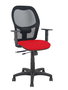 PIQUERAS Y CRESPO Chaise de Bureau Alocén Synchrone Rouge et Noir