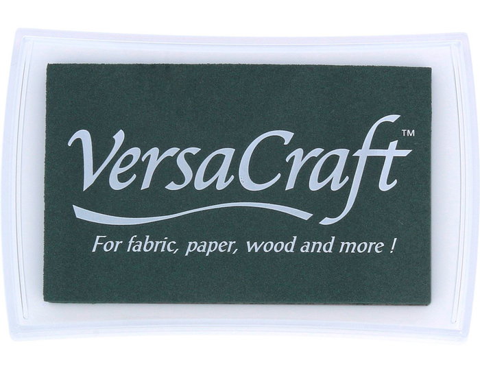 Tsukineko Almohadille d'encre VERSACRAFT textile couleur forêt 95x65mm Tsukineko Almohadille d'encre VERSACRAFT textile couleur forêt 95x65mm