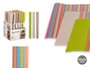 Kinvara Set de 2 sets de table 30x45 cm rayures multicolores PVC et polyester (Set de 72)