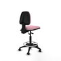 PIQUERAS Y CRESPO Tabouret Isso Asynchrone Tissu Rose