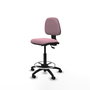 PIQUERAS Y CRESPO Tabouret Isso Asynchrone Tissu Rose