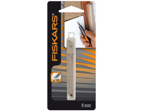 Fiskars Lames de rechange pour cutter de coupe droite 9mm, 10 unités