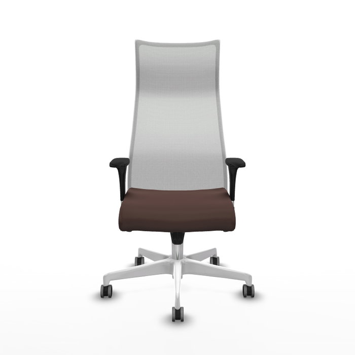 Piqueras y Crespo Chaise de Bureau Albacete Brun foncé et Blanc Piqueras y Crespo Chaise de Bureau Albacete Brun foncé et Blanc