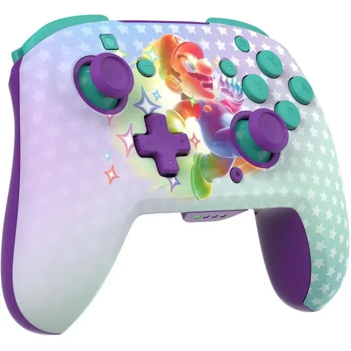 Turtle Beach TBC-8101-95 - Manette Gaming Sans Fil Rematch Invincible Mario pour Nintendo Switch, Switch Lite et OLED - Design Phosphorescent