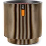 Capi Europe Groove NL Vase cylindrique design 36 x 38 cm couleur noir/or pour intérieur et extérieur