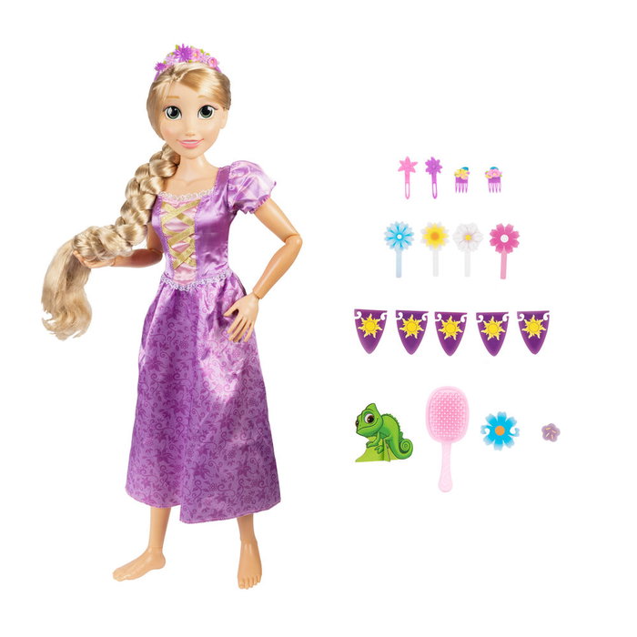 JAKKS PACIFIC - Poupée Rapunzel Disney La Reine des Neiges 80 cm
