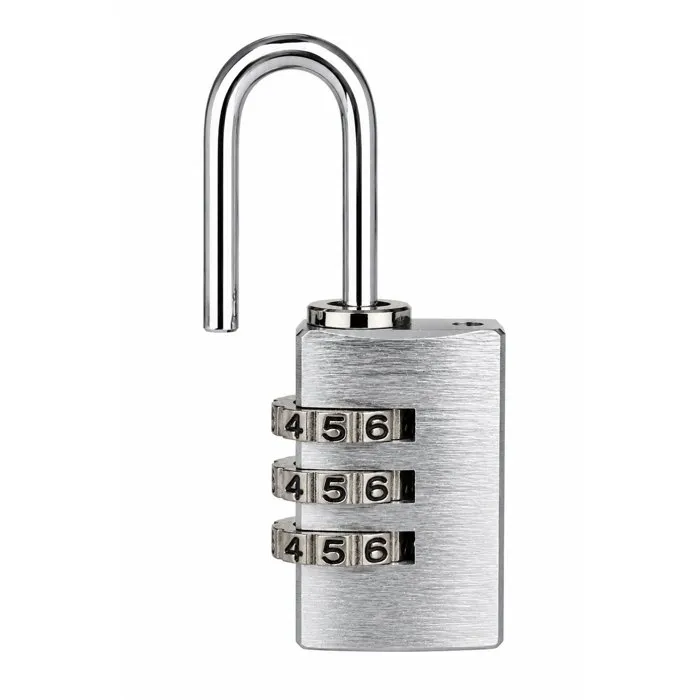 Abus 145/20 Cadenas à combinaison 3 chiffres en aluminium argent