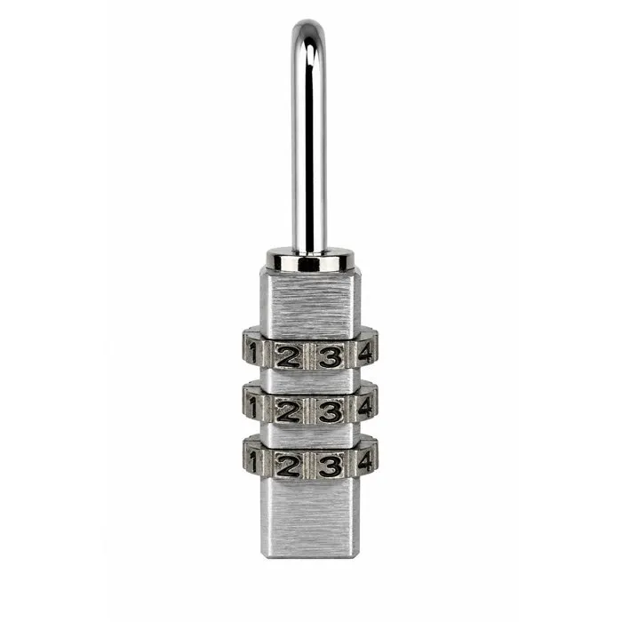 Abus 145/20 Cadenas à combinaison 3 chiffres en aluminium argent