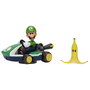 JAKKS PACIFIC Figure Luigi Mario Kart 6,5 cm - Personnage megagiros - Univers Nintendo Kart