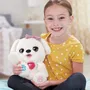 Vtech Kisskiss - Mon toutou bisous blanc - Animal de compagnie interactif avec bisous, aboiements et câlins - Pour enfants de 3 ans et plus - Version française