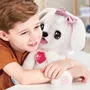 Vtech Kisskiss - Mon toutou bisous blanc - Animal de compagnie interactif avec bisous, aboiements et câlins - Pour enfants de 3 ans et plus - Version française