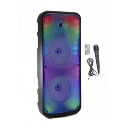 INOVALLEY KA25-FIRE Enceinte Karaoké lumineuse Bluetooth 5.0 - 64 cm - 850 W - Noir