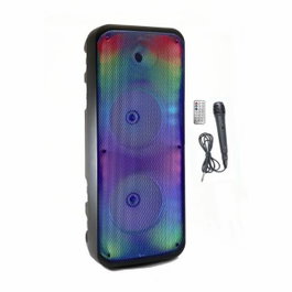 Inovalley Enceinte Karaoké KA25-FIRE Noir 850W