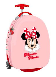 Safta Valise Cabine Enfant Minnie Mouse "Naive" 16 Pouces - Dimensions 28x43x23 cm - Valise Trolley Recommandée à Partir de 3 Ans