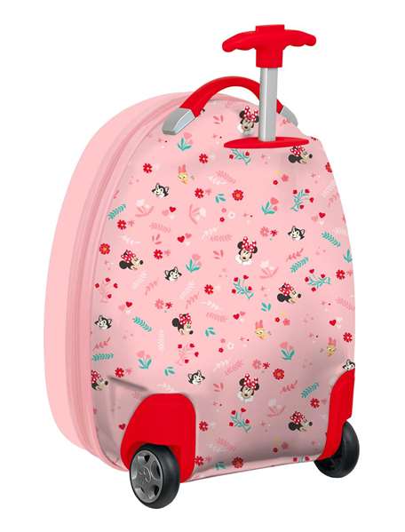 Safta Valise Cabine Enfant Minnie Mouse "Naive" 16 Pouces - Dimensions 28x43x23 cm - Valise Trolley Recommandée à Partir de 3 Ans