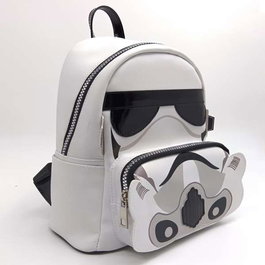 Cerdá Sac à dos casual en simili cuir Star Wars Darth Vader 22.0 x 25.5 x 11.4 cm, Blanc