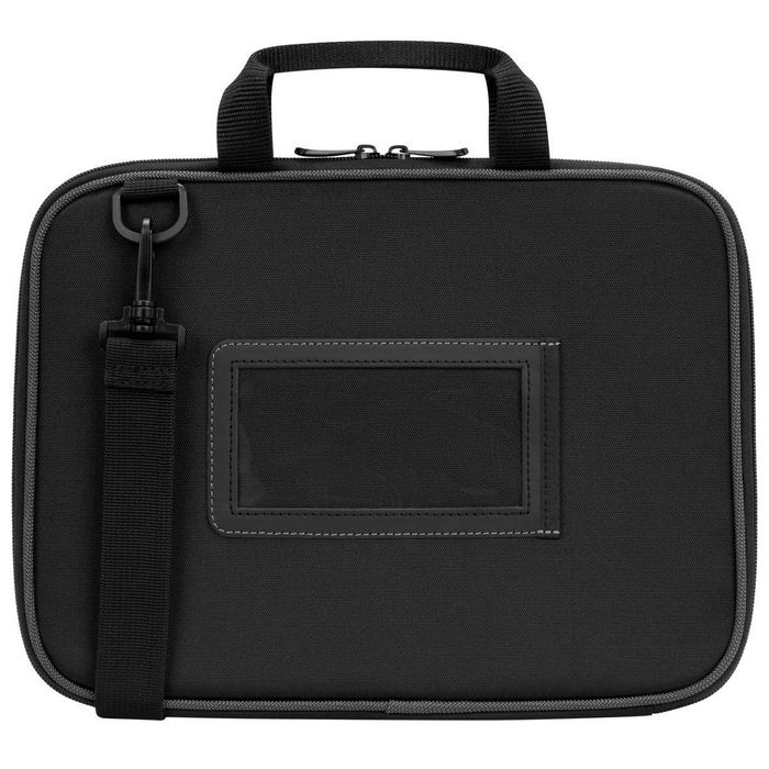 Targus - Etui Sacoche pour Chromebook 11,6" - Protection avec Sangle et Poche de Stockage - Noir/Gris