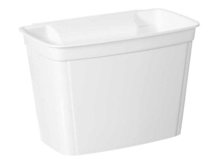 KINVARA Porte-poubelle de porte avec support blanc KINVARA Porte-poubelle de porte avec support blanc