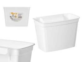 KINVARA Porte-poubelle de porte avec support blanc