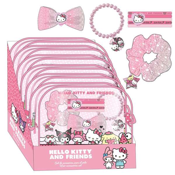 Cerdá Coffret beauté et trousse Hello Kitty 18 x 13 x 4 cm - Rose - À partir de 3 ans