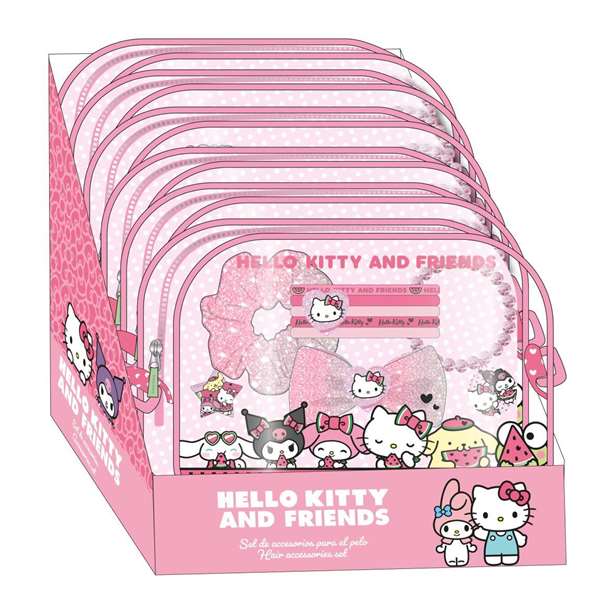 Cerdá Coffret beauté et trousse Hello Kitty 18 x 13 x 4 cm - Rose - À partir de 3 ans