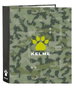 Kelme Classeur F 4 anneaux 35 mm dos large série Travel 27 x 33 x 6 cm pour enfants 3 ans
