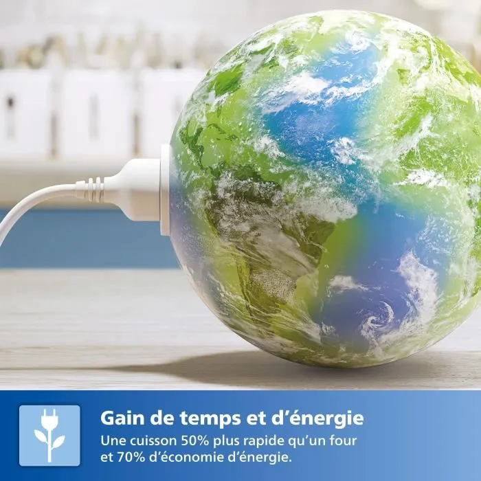 Philips Airfryer L HD9252/70 Serie 3000 Friteuse sans huile 4,1L 7 préréglages Noir