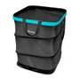 Gardena Sac de jardin Pop Up carré 127 l noir/bleu recyclé