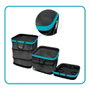 Gardena Sac de jardin Pop Up carré 127 l noir/bleu recyclé